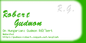 robert gudmon business card